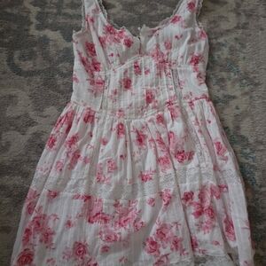 Aeropostale Pink and White Patterned Top